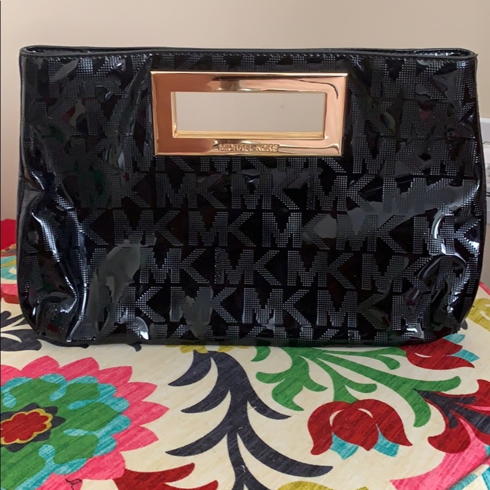 Michael Kors black clutch